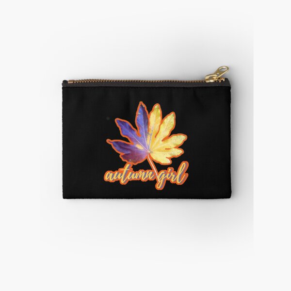 Item preview, Autumn Girl Two Colour Leaf with Orange Outline designed and sold by DesignsofNote.