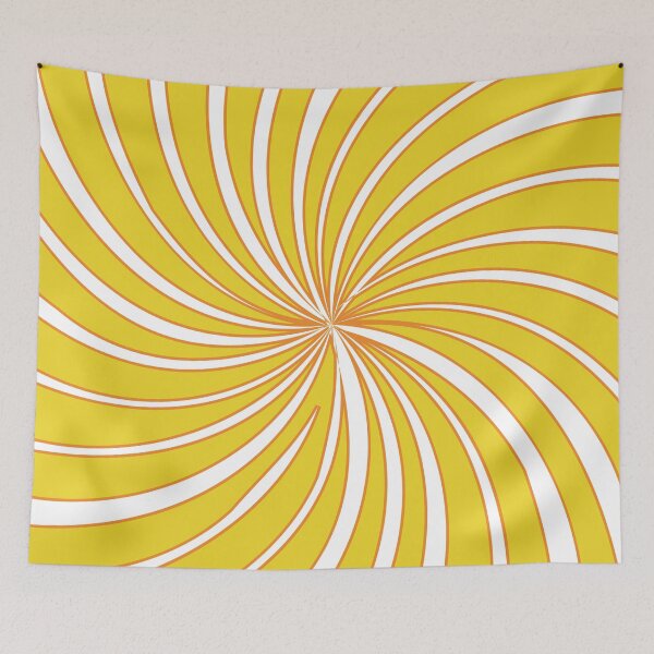 Item preview, 1980s Preppy Yellow and White Vintage Spiral  designed and sold by IamTrending.