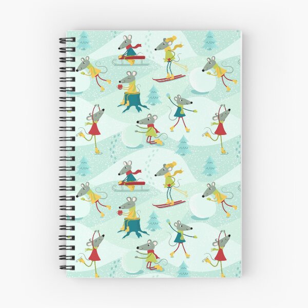 Item preview, Mice in winter seamless pattern. designed and sold by Yuka-Krable.