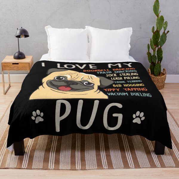 Item preview, I Love My Pug Dog Lover Mom Dad Cute Funny Gift designed and sold by rafaeltto.