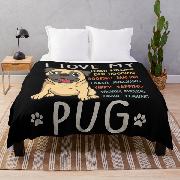 Item preview, I Love My Pug Dog Lover Mom Dad Cute Funny Gift designed and sold by rafaeltto.