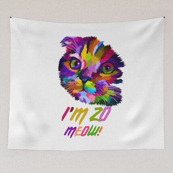 Item preview, Cat lover 20th birthday cat lover gift idea designed and sold by fantasyy.