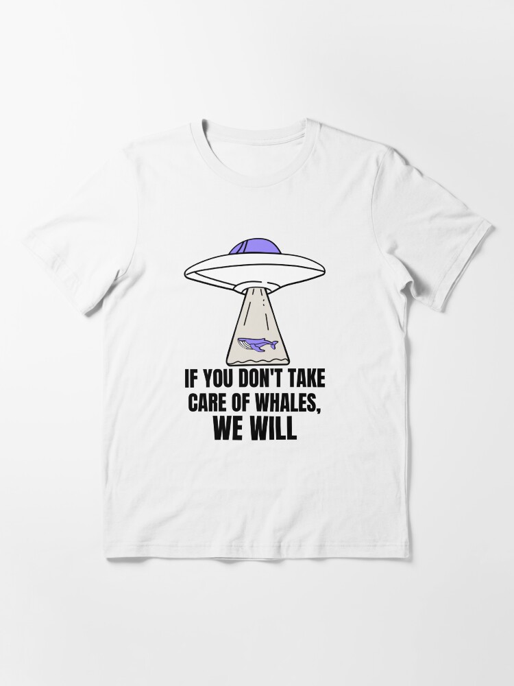 Alternate view of Aliens saves whales Essential T-Shirt
