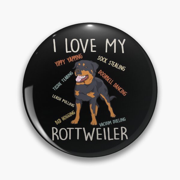 Artikelvorschau, I Love My Rottweiler Rottie Dog Lover Mom Dad Cute Funny Gift entworfen und verkauft von rafaeltto.