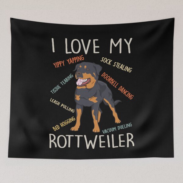 Item preview, I Love My Rottweiler Rottie Dog Lover Mom Dad Cute Funny Gift designed and sold by rafaeltto.