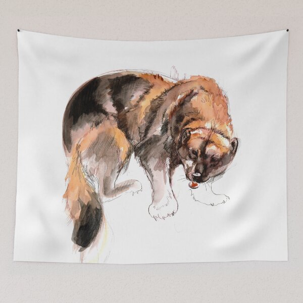 Item preview, Gulo gulo Watercolor #2 designed and sold by belettelepink.