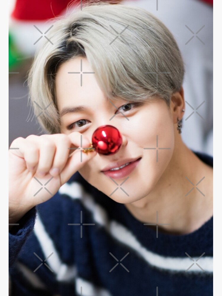 "BTS Christmas | JIMIN Ver.2" Sticker by rmint99 | Redbubble