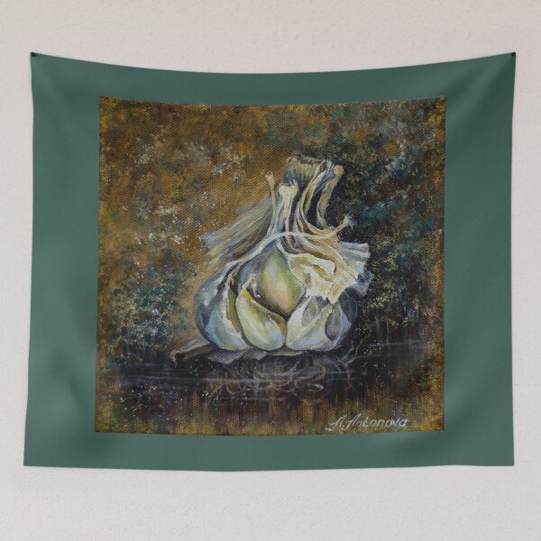Item preview,  Vegetables, brown, still life, garlic, extravagant print, print for kitchen designed and sold by Анна Антонова.