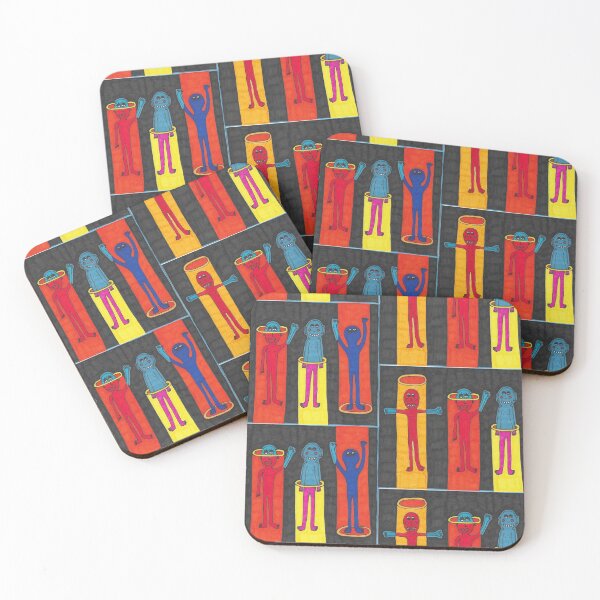 Item preview, Four Figures in Blue designed and sold by JaySnellingArt.