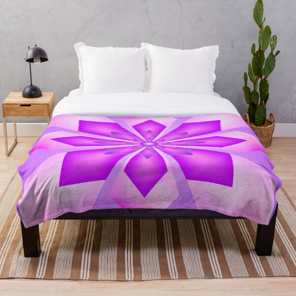 Pink Chrystal Throw Blanket