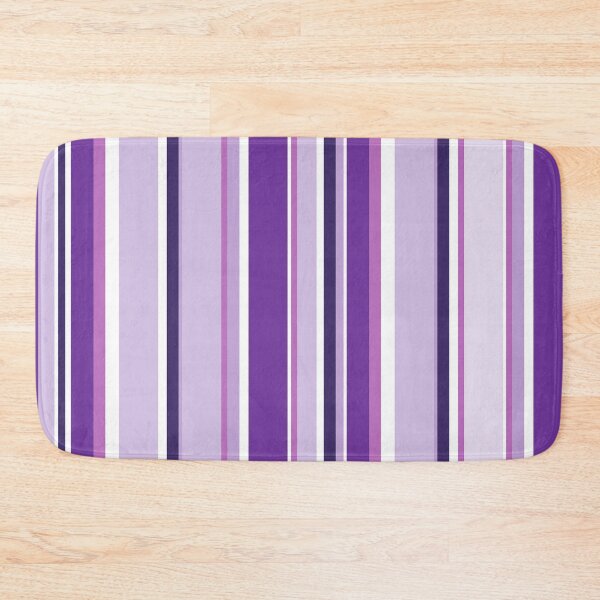 Item preview, Preppy Purple Plum Violet Lilac Stripes designed and sold by IamTrending.