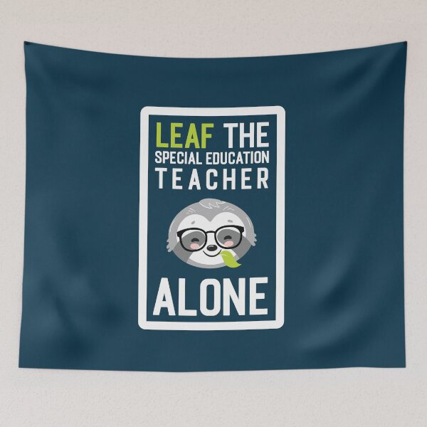 Item preview, Funny Special Education Teacher Pun - Leaf me Alone - Gifts for Special Education Teachers designed and sold by betternotes.