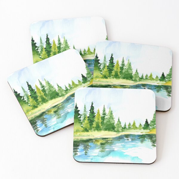 Item preview, Beautiful Watercolor Landscape designed and sold by Vector Scout Lab.