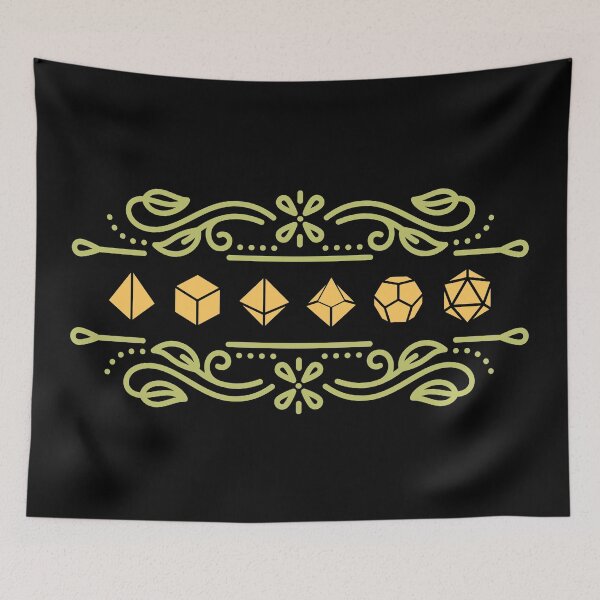 Item preview, Druidic Leafy Yellow Polyhedral Dice Set designed and sold by pixeptional.