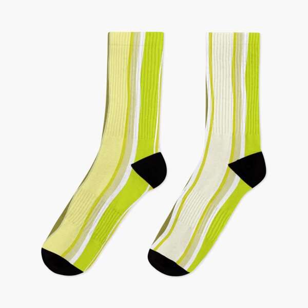 Item preview, Preppy 1980s Green Lime Mint Yellow Stripes designed and sold by IamTrending.