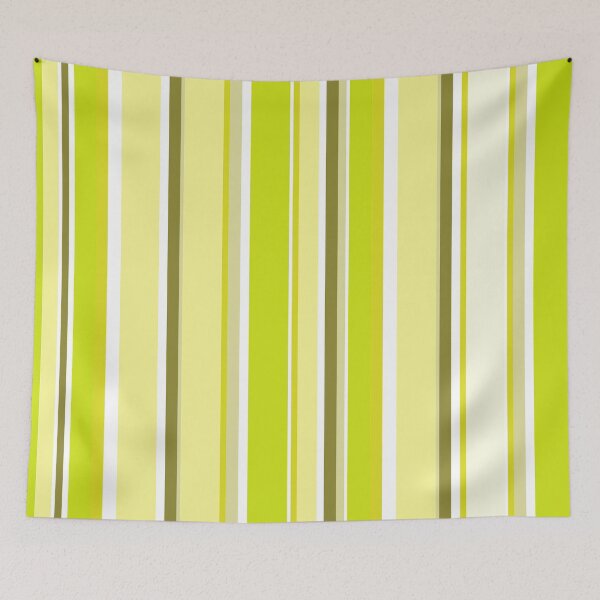 Item preview, Preppy 1980s Green Lime Mint Yellow Stripes designed and sold by IamTrending.
