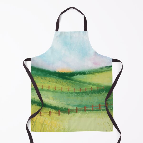 Item preview, Beautiful Watercolor Spring Countryside Landscape designed and sold by Vector Scout Lab.