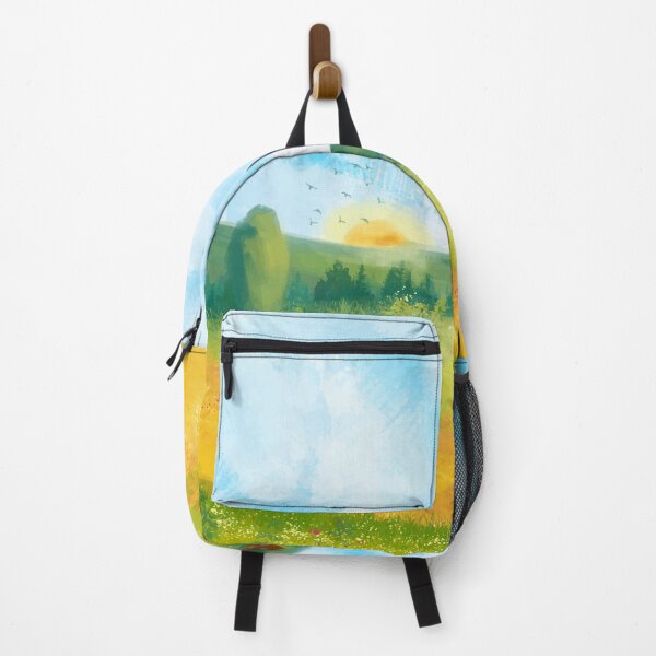 Item preview, Beautiful Watercolor Spring Countryside Landscape designed and sold by Vector Scout Lab.
