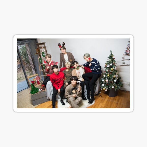 Bts Christmas Stickers Redbubble