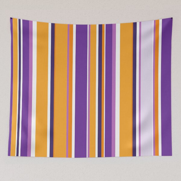Item preview, Preppy 1980s Retro Chic Purple Orange Blue Stripes designed and sold by IamTrending.