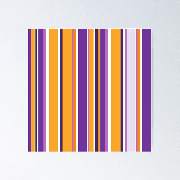 Item preview, Preppy 1980s Retro Chic Purple Orange Blue Stripes designed and sold by IamTrending.