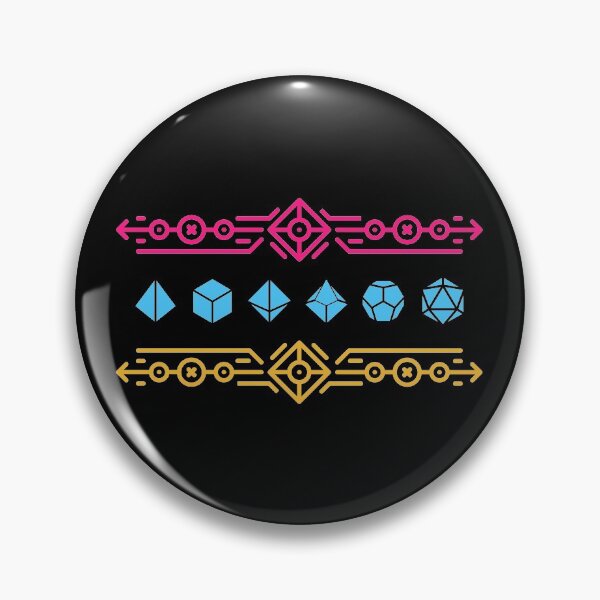 Artikelvorschau, Synthwave Geometric Neon Polyhedral Dice Set entworfen und verkauft von pixeptional.