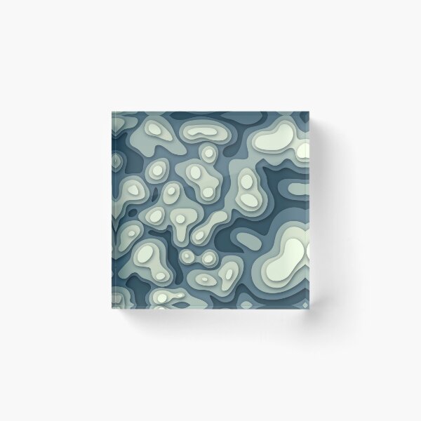 Item preview, 3D Papercut Topographic Terrain designed and sold by Vector Scout Lab.