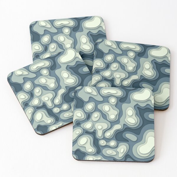 Item preview, 3D Papercut Topographic Terrain designed and sold by Vector Scout Lab.