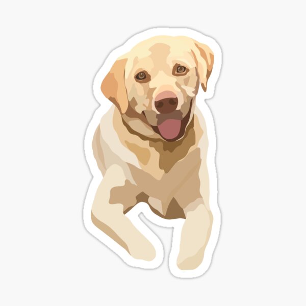 Item preview, Labrador Dog Portrait Digital Illustration designed and sold by sherylwylie.