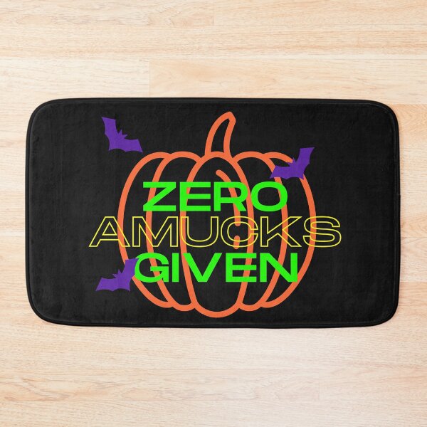 Item preview, Zero Amucks Given Funny Halloween Quote designed and sold by DesignsofNote.