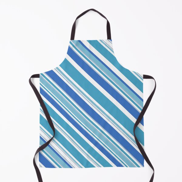 Item preview, Preppy Summer Nautical Beach Teal Blue White Stripes designed and sold by IamTrending.