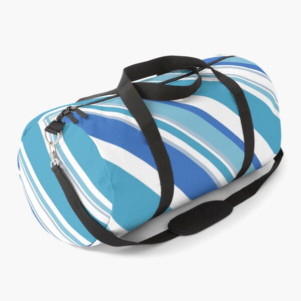 Item preview, Preppy Summer Nautical Beach Teal Blue White Stripes designed and sold by IamTrending.