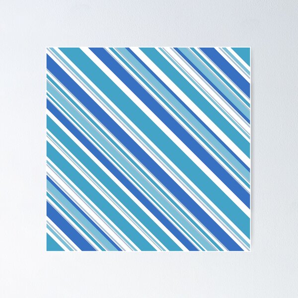Item preview, Preppy Summer Nautical Beach Teal Blue White Stripes designed and sold by IamTrending.