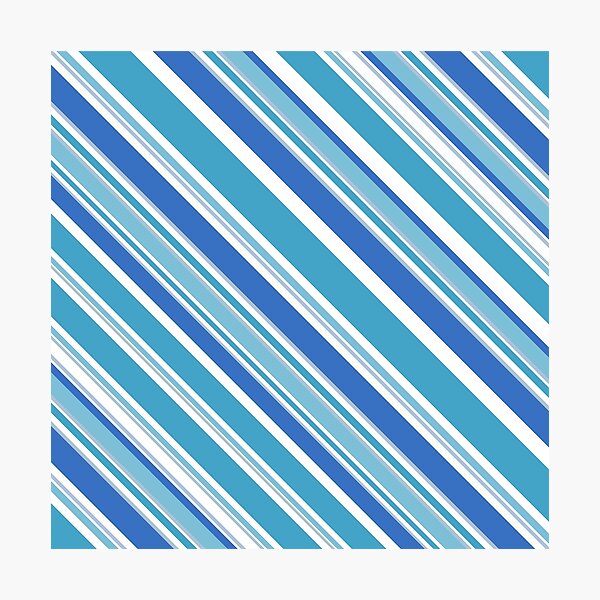 Item preview, Preppy Summer Nautical Beach Teal Blue White Stripes designed and sold by IamTrending.