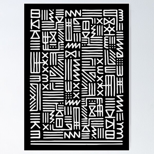 Item preview, Hieroglyphs typography designed and sold by h-and-c.
