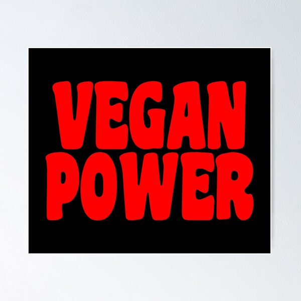 Item preview, Vegan Power (Inspirational Quote) designed and sold by SassyClassyMe.