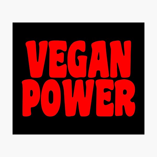 Item preview, Vegan Power (Inspirational Quote) designed and sold by SassyClassyMe.