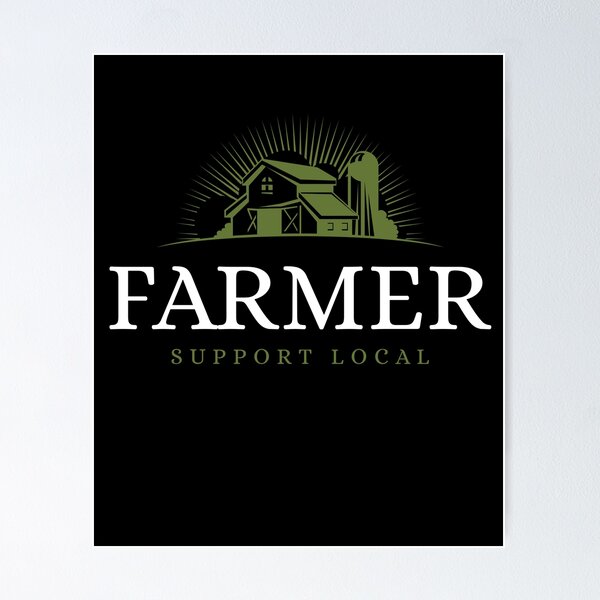 Item preview, Farmer Support Local Farm House designed and sold by jacks-tees.