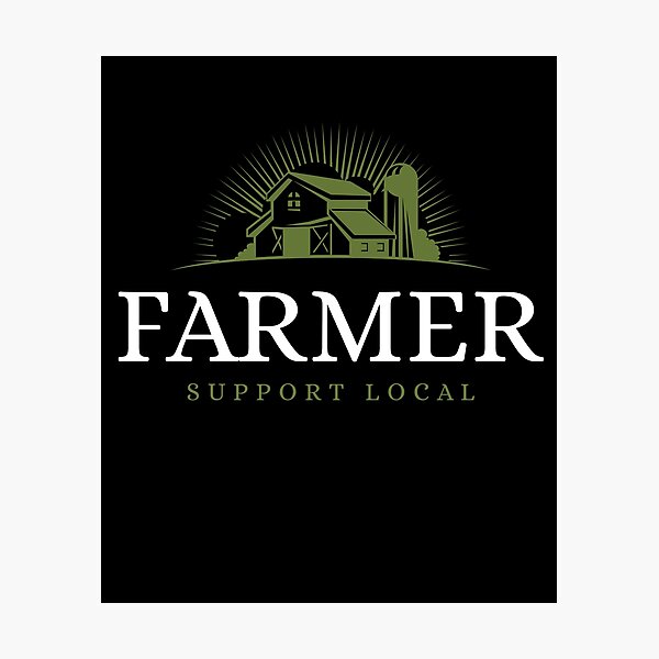 Item preview, Farmer Support Local Farm House designed and sold by jacks-tees.