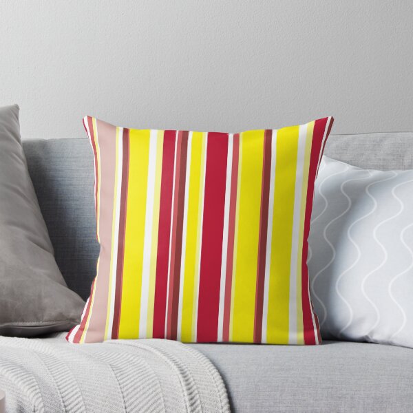 Item preview, Preppy 1980s Red Yellow Pink Stripes designed and sold by IamTrending.