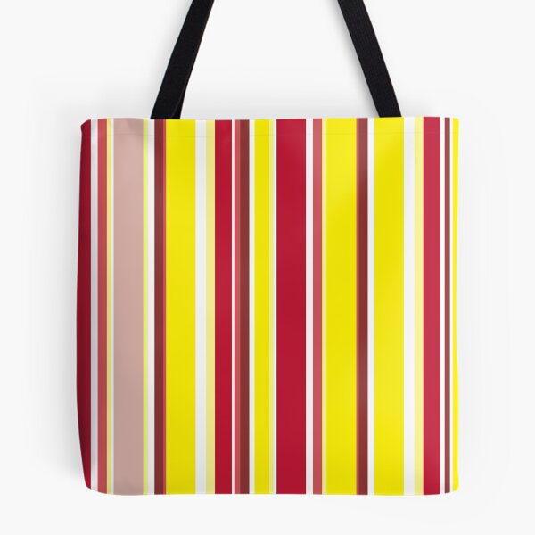 Item preview, Preppy 1980s Red Yellow Pink Stripes designed and sold by IamTrending.