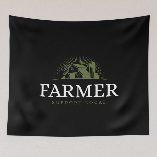 Item preview, Farmer Support Local Farm House designed and sold by jacks-tees.
