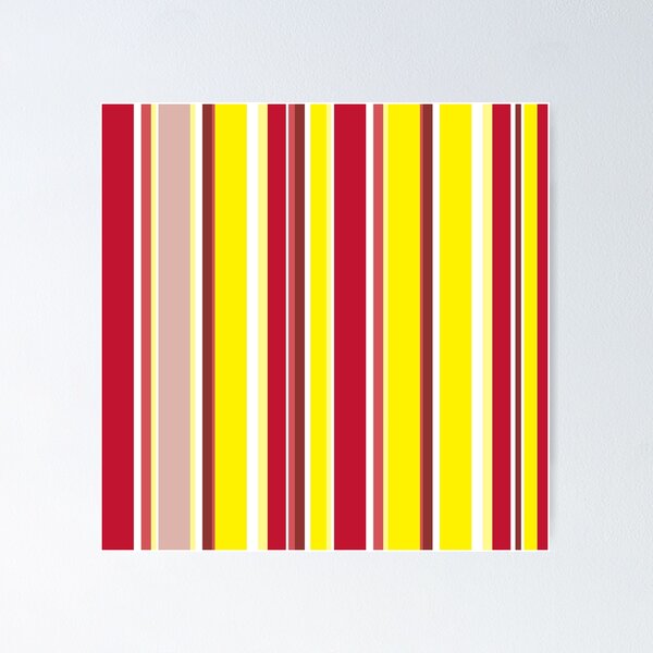 Item preview, Preppy 1980s Red Yellow Pink Stripes designed and sold by IamTrending.