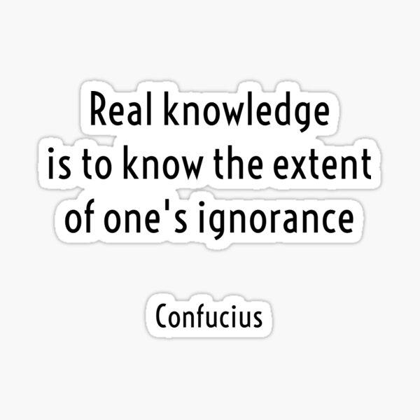 Item preview, Real knowledge is to know the extent of ones ignorance - Confucius Quotes designed and sold by Inspirationmotivation.