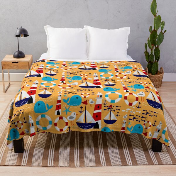 Item preview, Boat at sea yellow designed and sold by susycosta.