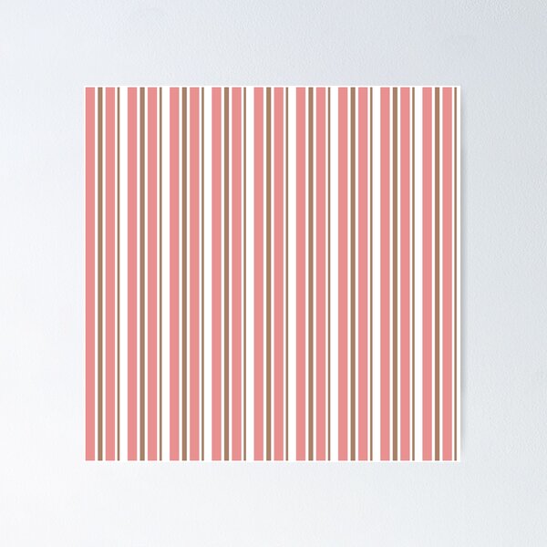 Item preview, Preppy Rose Pink White Stripes designed and sold by IamTrending.