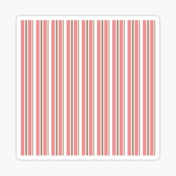 Item preview, Preppy Rose Pink White Stripes designed and sold by IamTrending.