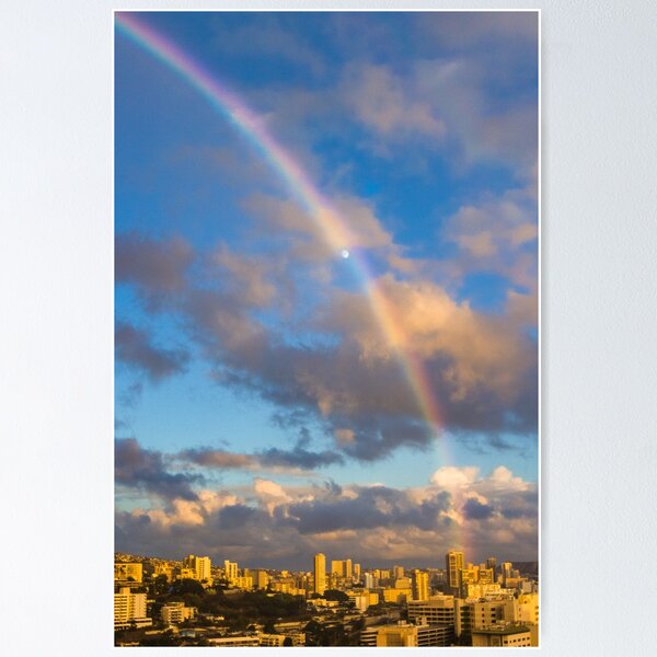 Item preview, Rainbow Through the Moon, Honolulu designed and sold by Nightfox Photo.