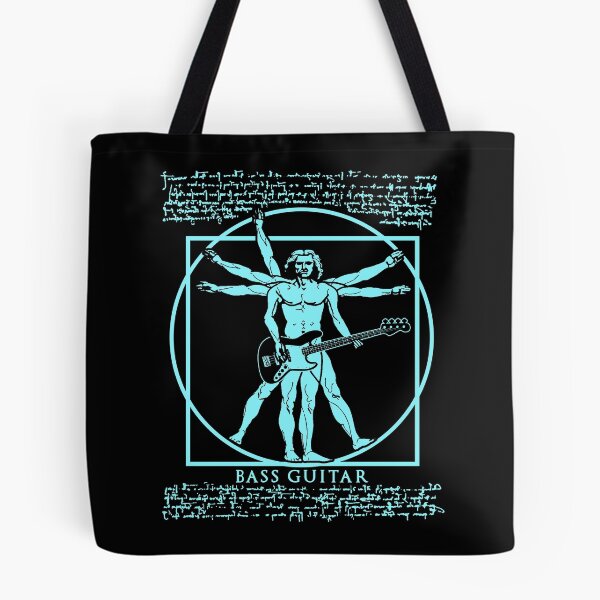 Item preview, Leonardo Da Vinci Vitruvian Man Bass Guitar designed and sold by ATurnerdesign.