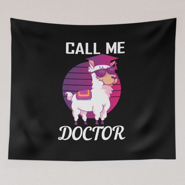 Item preview, Call Me Doctor - Llama Alpaca Doctorate designed and sold by Ibu83.